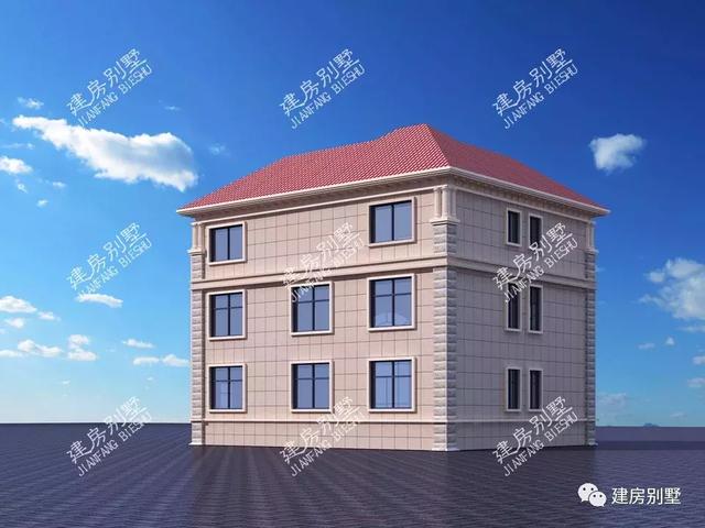 13×10.7米三層農(nóng)村自建房，帶挑空休閑茶室，看了肯定不讓你失望！