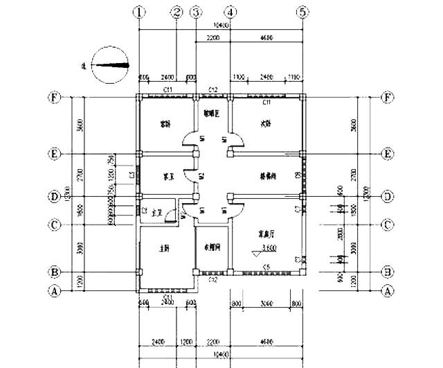 占地135平方米簡約三層農(nóng)村自建房，布局合理，方正大氣。