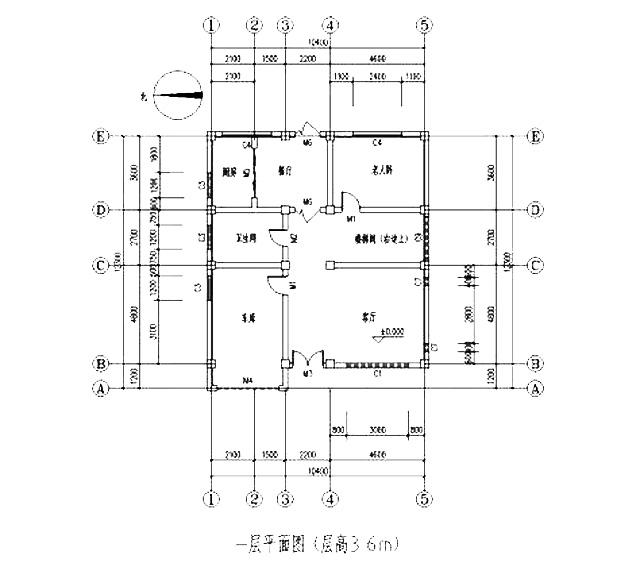 占地135平方米簡約三層農(nóng)村自建房，布局合理，方正大氣。