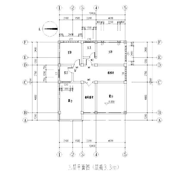 占地135平方米簡約三層農(nóng)村自建房，布局合理，方正大氣。