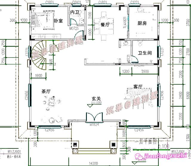 14x13米農(nóng)村四層別墅設(shè)計(jì)圖，奢華大氣，高品質(zhì)農(nóng)村住宅！