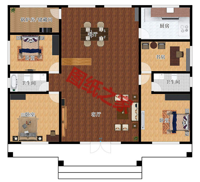 6套住宅設(shè)計(jì)公司最新一層別墅設(shè)計(jì)圖，你心動(dòng)了嗎？