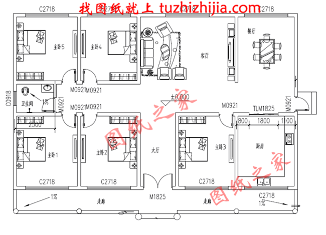 6套住宅設(shè)計(jì)公司最新一層別墅設(shè)計(jì)圖，你心動(dòng)了嗎？