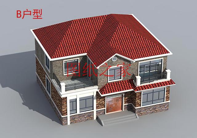 漂亮實(shí)用又省錢的二層別墅，占地150平米造價只要25萬！