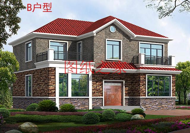 漂亮實(shí)用又省錢的二層別墅，占地150平米造價只要25萬！