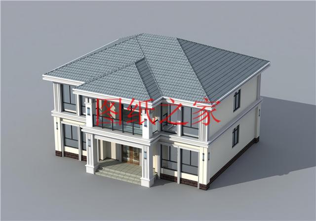 漂亮實(shí)用又省錢的二層別墅，占地150平米造價只要25萬！