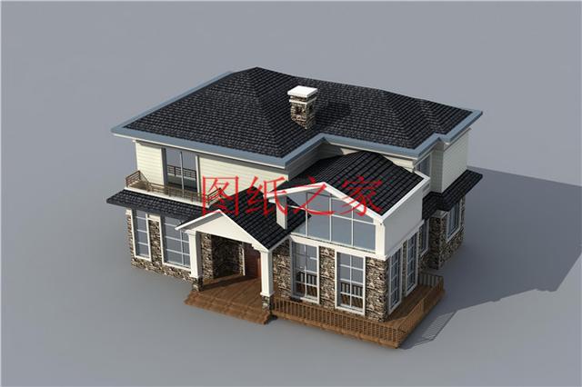 漂亮實(shí)用又省錢的二層別墅，占地150平米造價只要25萬！