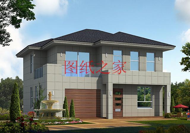 漂亮實(shí)用又省錢的二層別墅，占地150平米造價只要25萬！