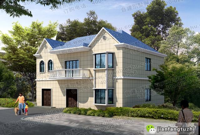 13米x10.3米農(nóng)村二層別墅設(shè)計(jì)圖，帶地下室，年輕人都喜歡，造價(jià)35萬(wàn)！