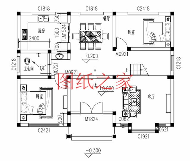 30萬建好三層別墅，100平米的方正戶型，舒適宜居、美觀大氣！
