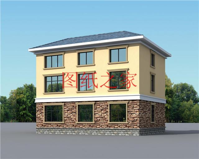 30萬建好三層別墅，100平米的方正戶型，舒適宜居、美觀大氣！