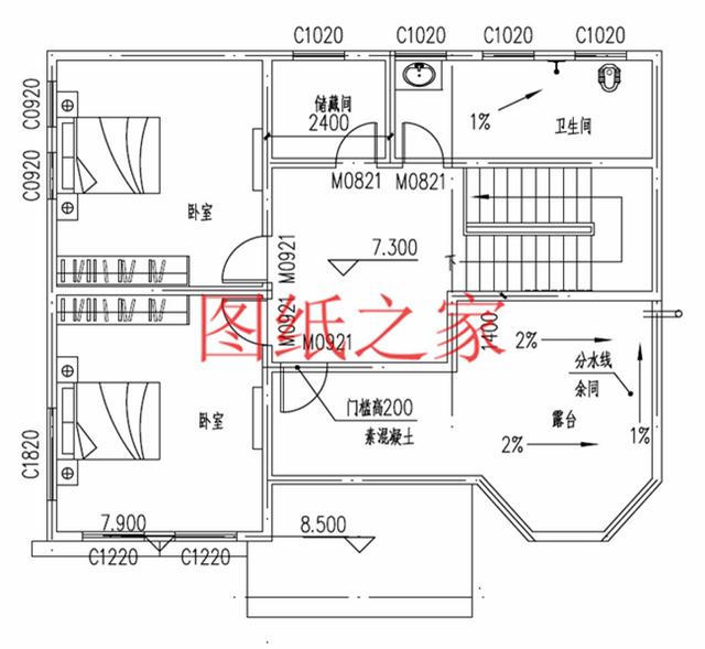 30萬建好三層別墅，100平米的方正戶型，舒適宜居、美觀大氣！
