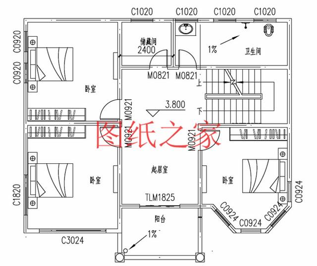 30萬建好三層別墅，100平米的方正戶型，舒適宜居、美觀大氣！