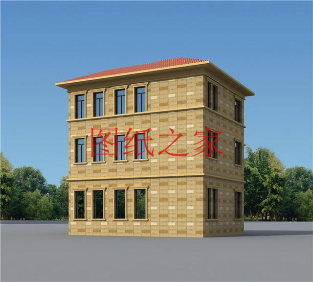 30萬建好三層別墅，100平米的方正戶型，舒適宜居、美觀大氣！