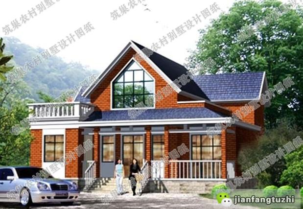 占地168平農(nóng)村二層自建房，簡(jiǎn)單又耐看，戶(hù)型精致美觀，帶圍廊+露臺(tái)