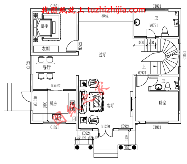 簡(jiǎn)潔大氣農(nóng)村二層小別墅設(shè)計(jì)圖，布局合理實(shí)用，堪稱經(jīng)典！