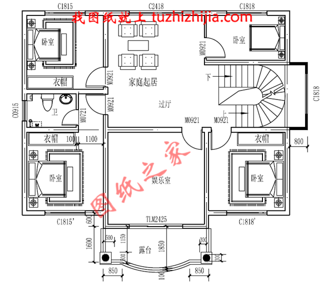 簡(jiǎn)潔大氣農(nóng)村二層小別墅設(shè)計(jì)圖，布局合理實(shí)用，堪稱經(jīng)典！