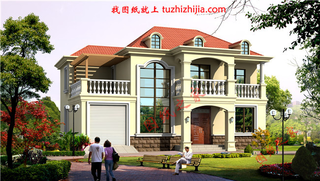 簡(jiǎn)潔大氣農(nóng)村二層小別墅設(shè)計(jì)圖，布局合理實(shí)用，堪稱經(jīng)典！