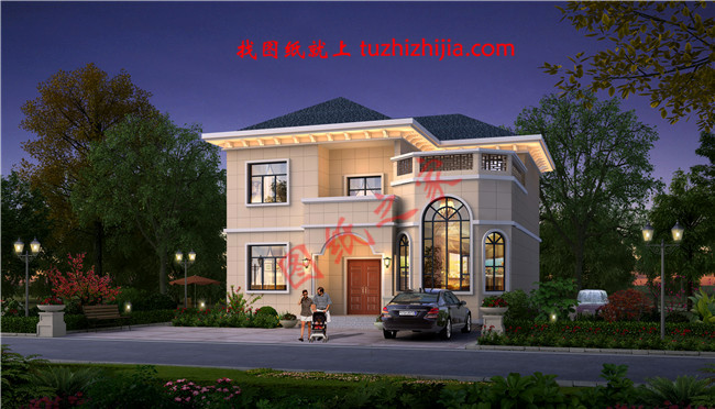 簡(jiǎn)潔大氣農(nóng)村二層小別墅設(shè)計(jì)圖，布局合理實(shí)用，堪稱經(jīng)典！