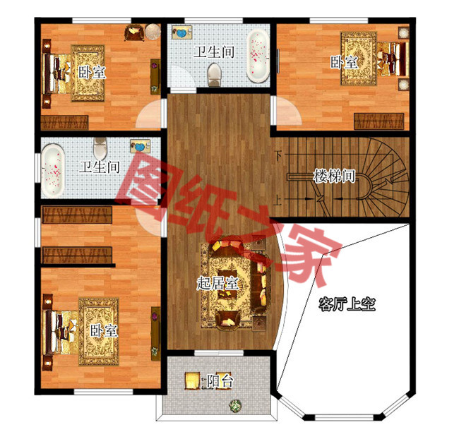 簡(jiǎn)潔大氣農(nóng)村二層小別墅設(shè)計(jì)圖，布局合理實(shí)用，堪稱經(jīng)典！