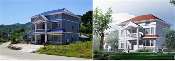 占地130平農(nóng)村三層小洋樓，簡約大氣，帶多個臥室套房，功能齊全，居住舒適。