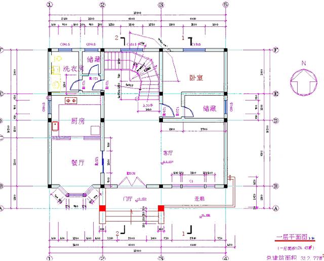 占地130平農(nóng)村三層小洋樓，簡約大氣，帶多個臥室套房，功能齊全，居住舒適。