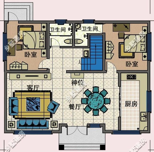 13×11.5米農(nóng)村三層自建房，帶落地窗+挑空客廳，時尚大氣，農(nóng)村美好幸福生活等著你！