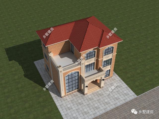 13×11.5米農(nóng)村三層自建房，帶落地窗+挑空客廳，時尚大氣，農(nóng)村美好幸福生活等著你！