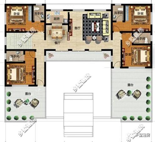 兩款新中式農(nóng)村別墅設(shè)計(jì)圖，喜歡就收藏留著用吧！