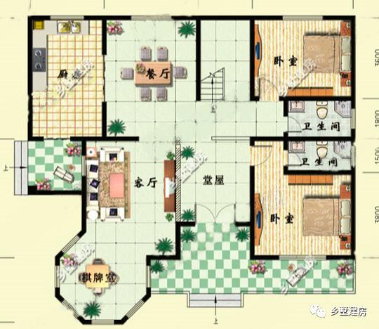 三款帶露臺(tái)的農(nóng)村別墅設(shè)計(jì)圖，簡單實(shí)用，在農(nóng)村建一棟倍有面子！