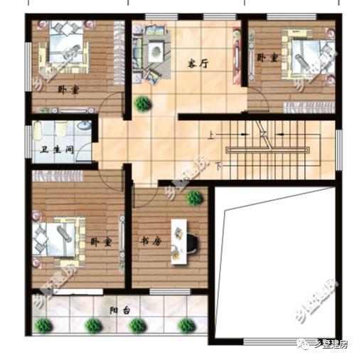 三款帶露臺(tái)的農(nóng)村別墅設(shè)計(jì)圖，簡單實(shí)用，在農(nóng)村建一棟倍有面子！