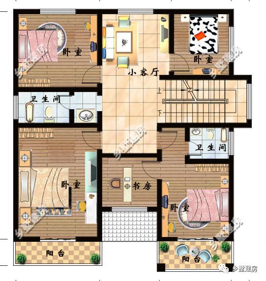 三款帶露臺(tái)的農(nóng)村別墅設(shè)計(jì)圖，簡單實(shí)用，在農(nóng)村建一棟倍有面子！