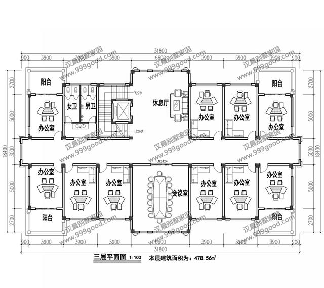 古典歐式和徽派中式結(jié)合的別墅設(shè)計圖，造型挺別致。