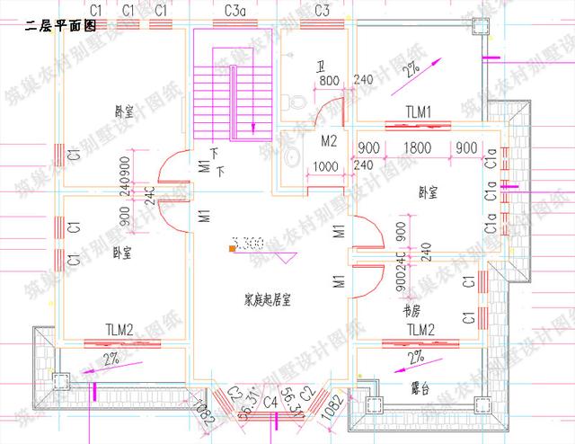 5款農(nóng)村自建房，造價30萬內(nèi)，二層120㎡左右。
