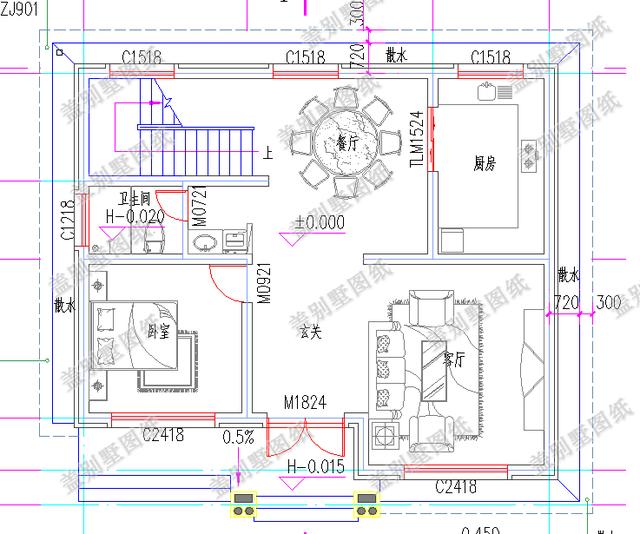 農(nóng)村二層自建房，20萬100平米現(xiàn)代時(shí)尚設(shè)計(jì)坡屋頂設(shè)計(jì)更加獨(dú)特。