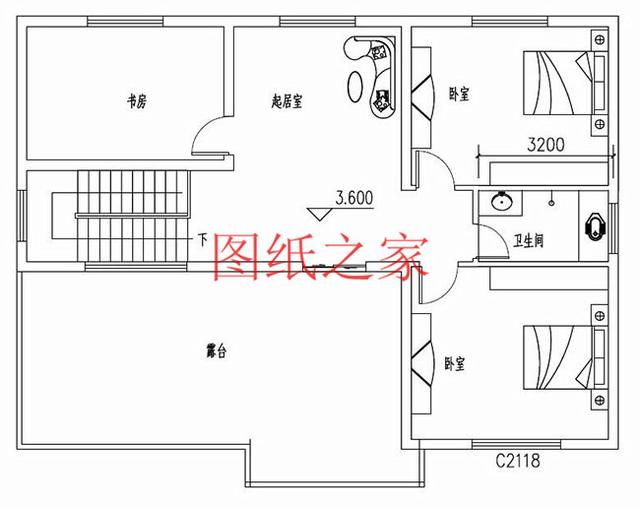 大戶型二層別墅設計圖，造價只要20萬，讓您的別墅獨一無二！