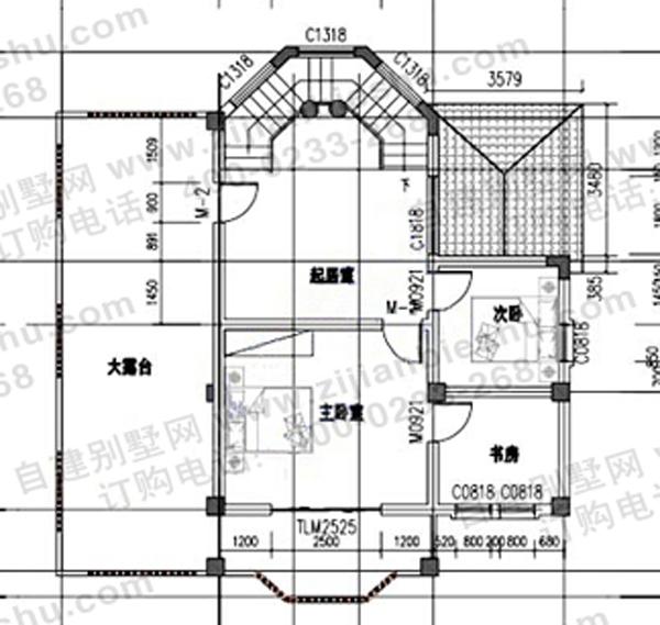 三層帶車庫別墅設(shè)計圖，四面采光，這布局男女老少通吃！