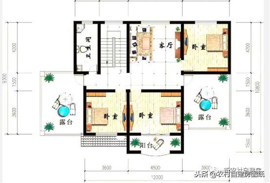 150平復(fù)式三層別墅設(shè)計圖，獨特設(shè)計讓您耳目一新。