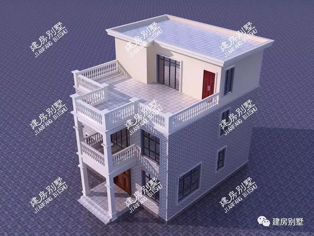 平屋頂別墅設(shè)計(jì)圖，廚房不建主屋內(nèi)，風(fēng)格獨(dú)特！