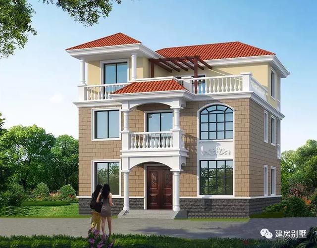 風(fēng)格簡單的別墅設(shè)計圖，造價都在30W左右，布局也很合理。