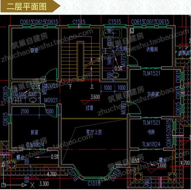 熱款農(nóng)村二層別墅設(shè)計圖，25萬5臥13×11米帶挑空客廳！