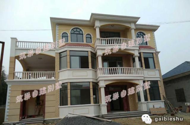 三層別墅設(shè)計圖，130平米，設(shè)計獨(dú)特外觀大氣上檔次。