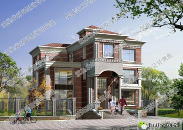 三層170平帶地下車庫別墅設(shè)計(jì)圖，戶型精美，外觀精美！