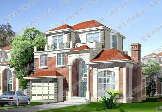 4套三層別墅設(shè)計(jì)圖，每一款都帶落地窗和車(chē)庫(kù)，彰顯現(xiàn)代時(shí)尚！