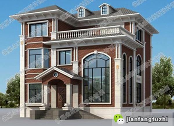 5款別墅設(shè)計圖，造價低廉，建筑結(jié)構(gòu)水電齊全。