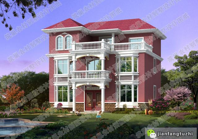 5款別墅設(shè)計圖，造價低廉，建筑結(jié)構(gòu)水電齊全。