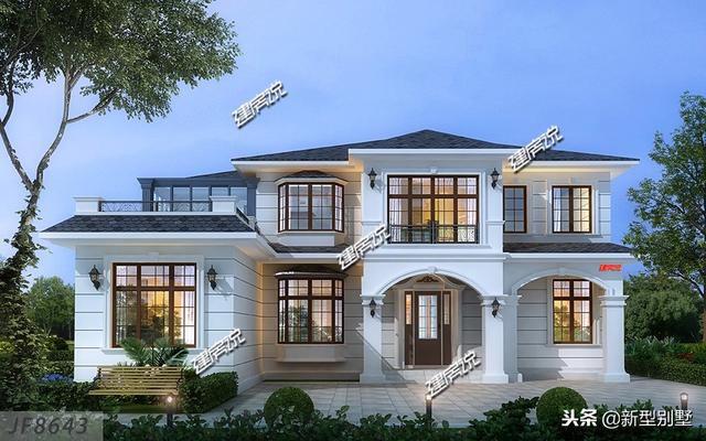 簡(jiǎn)約又大氣的歐式風(fēng)格別墅設(shè)計(jì)圖，真是美極了！