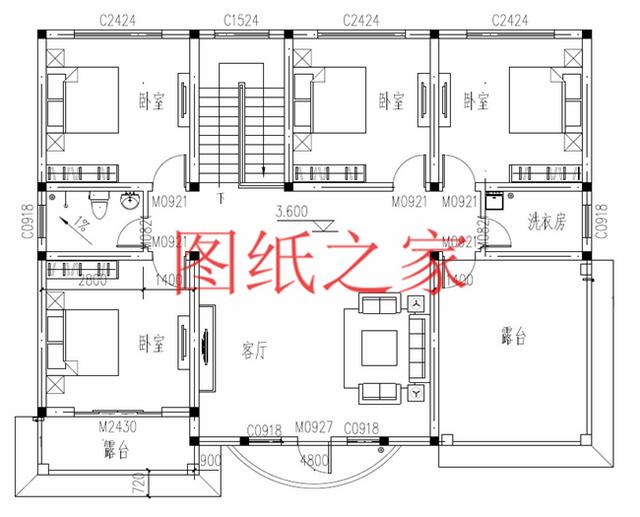 6套農(nóng)村二層別墅設計圖，160平米30萬，一起來看看吧！