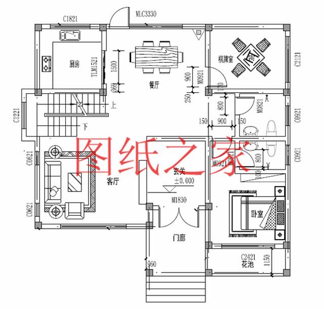 小戶型四層別墅圖，占地110平米左右，小巧精致、簡單大氣！