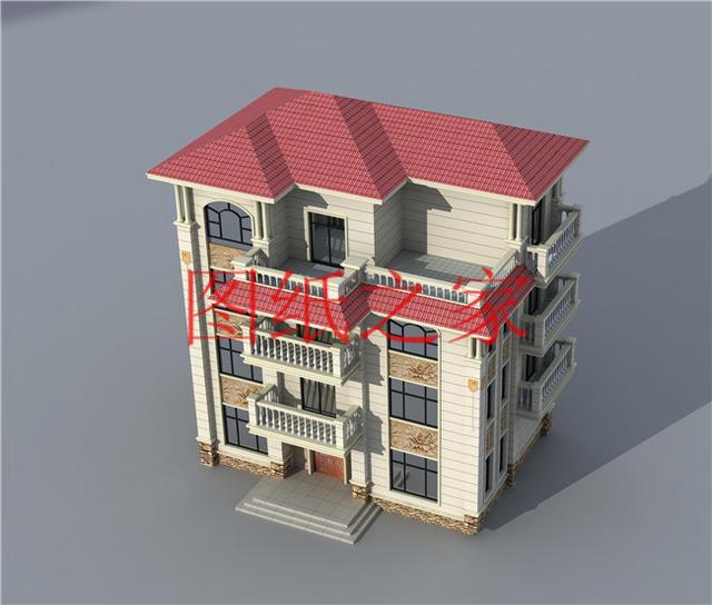 小戶型四層別墅圖，占地110平米左右，小巧精致、簡單大氣！